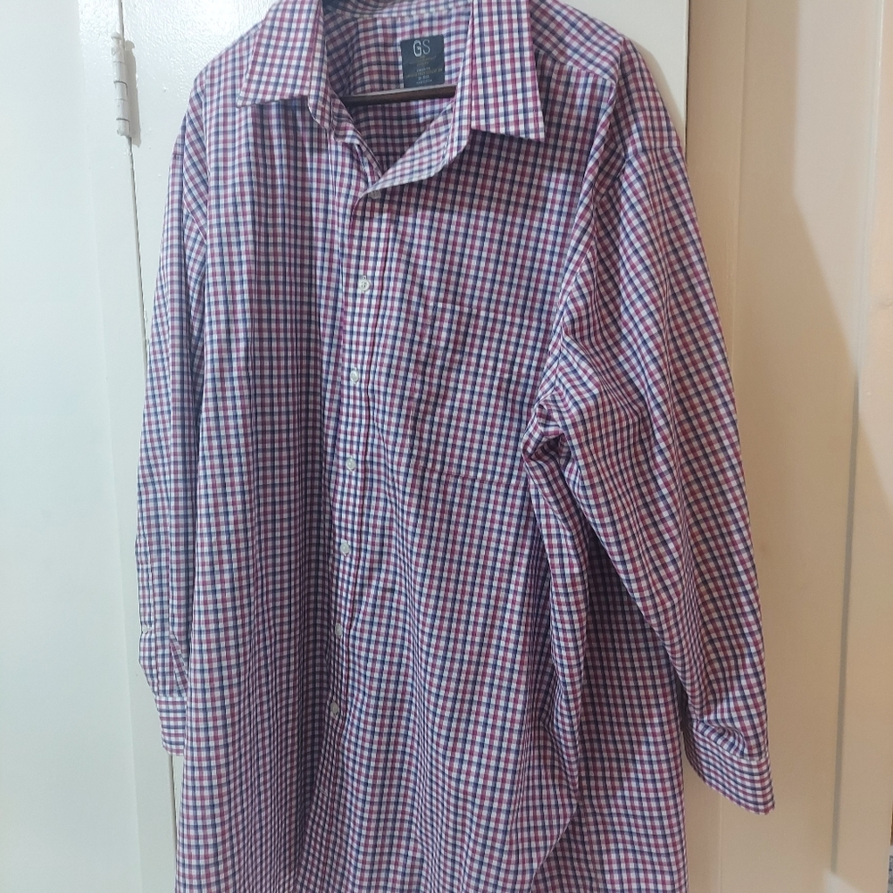 Purple check shirt